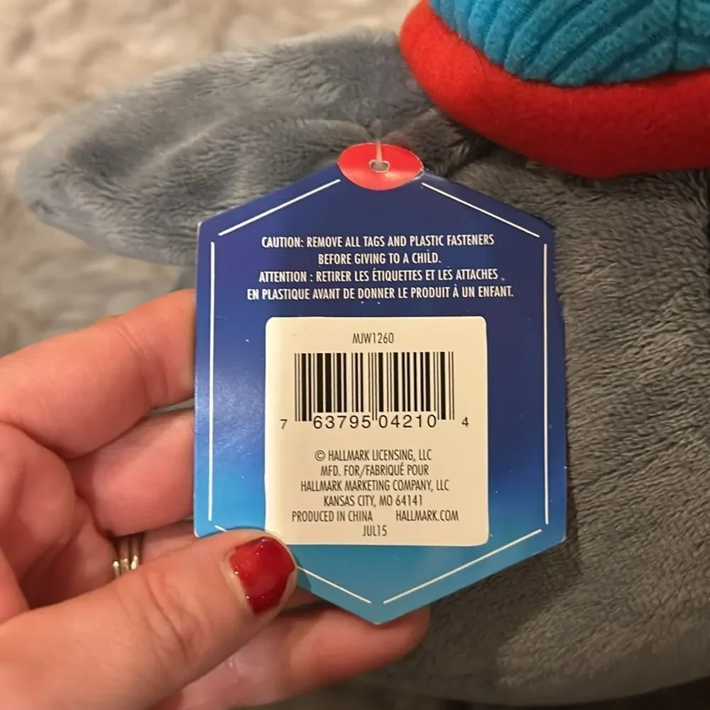 NWT Hallmark jammin jaz gray and teal‎ singing penguin